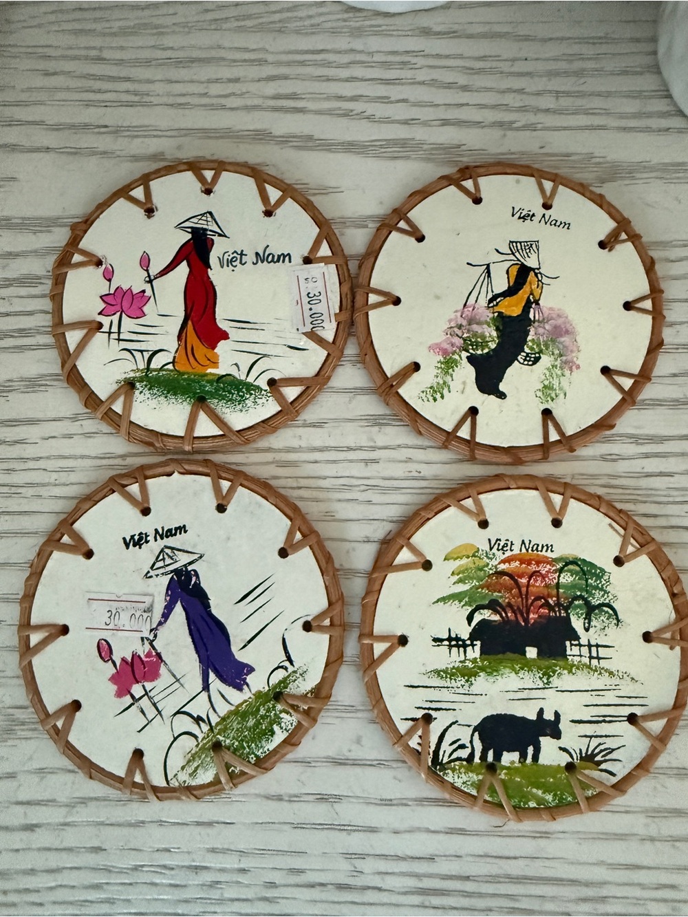 New Vietnam Souvenir Coaster Set (Set of 4)
